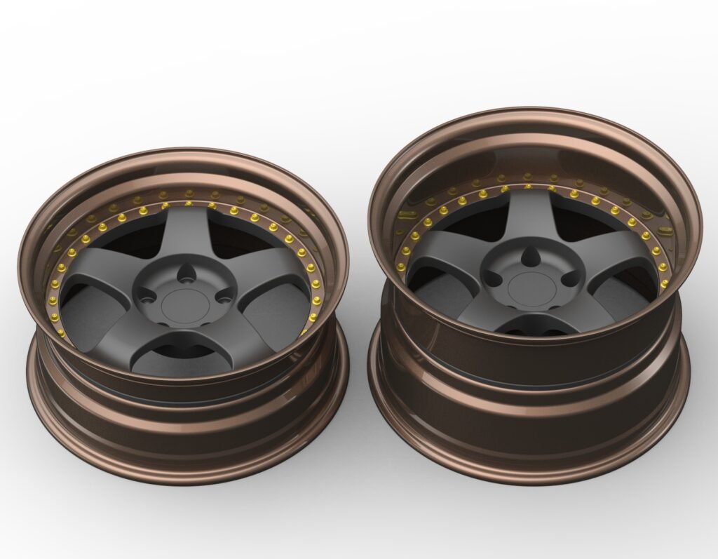 custom 3-piece forged wheel