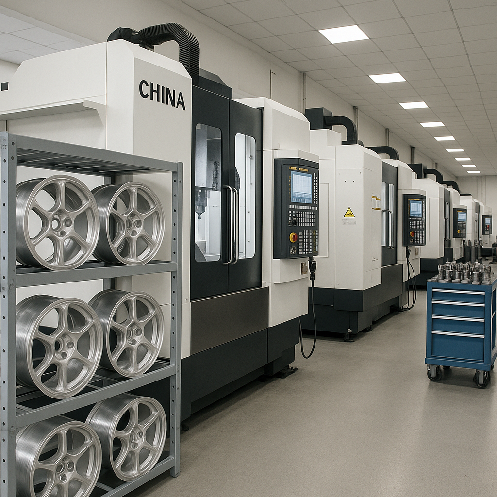 FLEXIFORGED Magnesium Wheel Manufacturing Facility FLEXIFORGED CNC production center for magnesium forged wheels