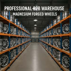 Warehouse packed with magnesium forged wheels ready for export
