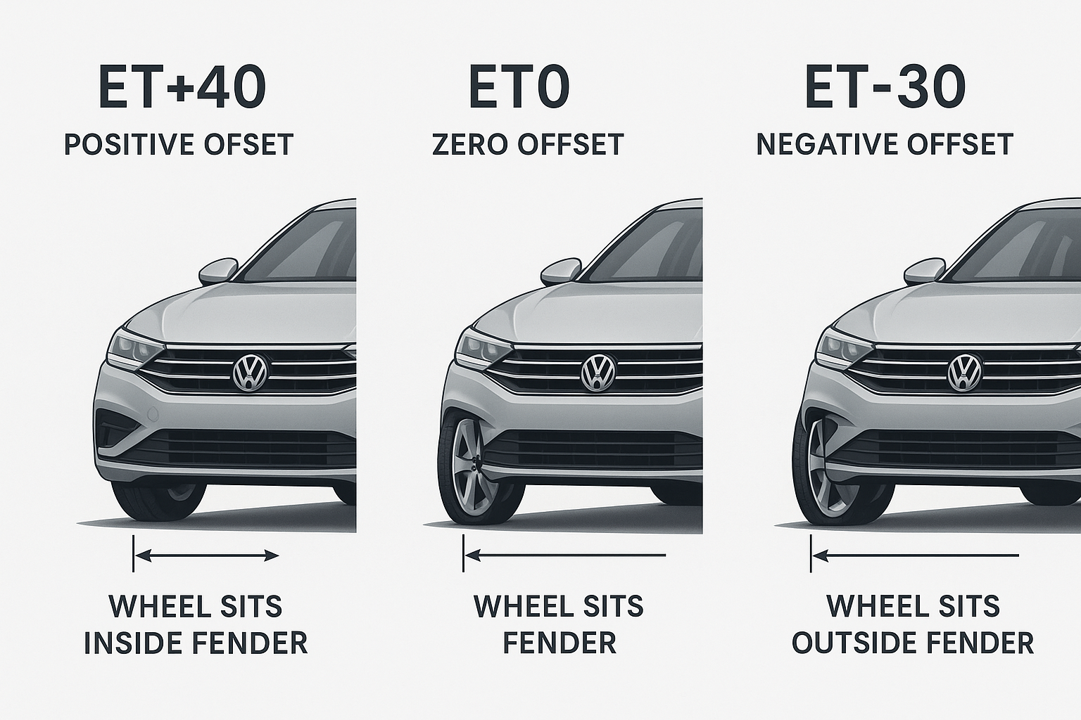 How to Choose the Right Offset (ET) for Your Forged Wheels? - FLEXIFORGED