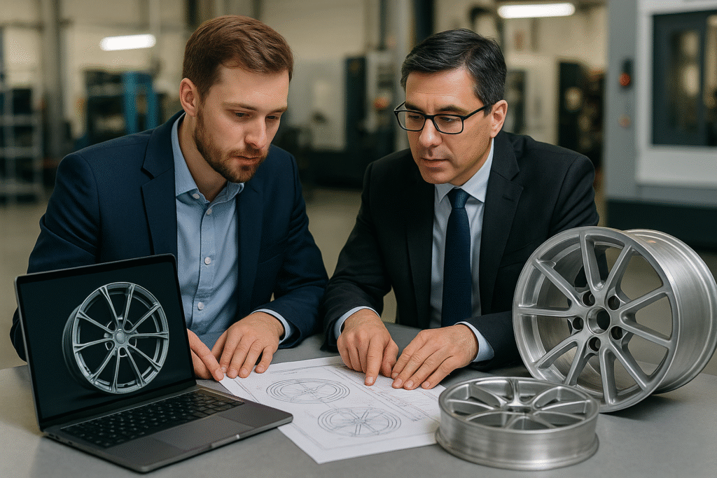 Workshop discussion on custom forged wheels sourcing