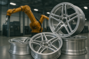 Magnesium forged wheels in automated production facility