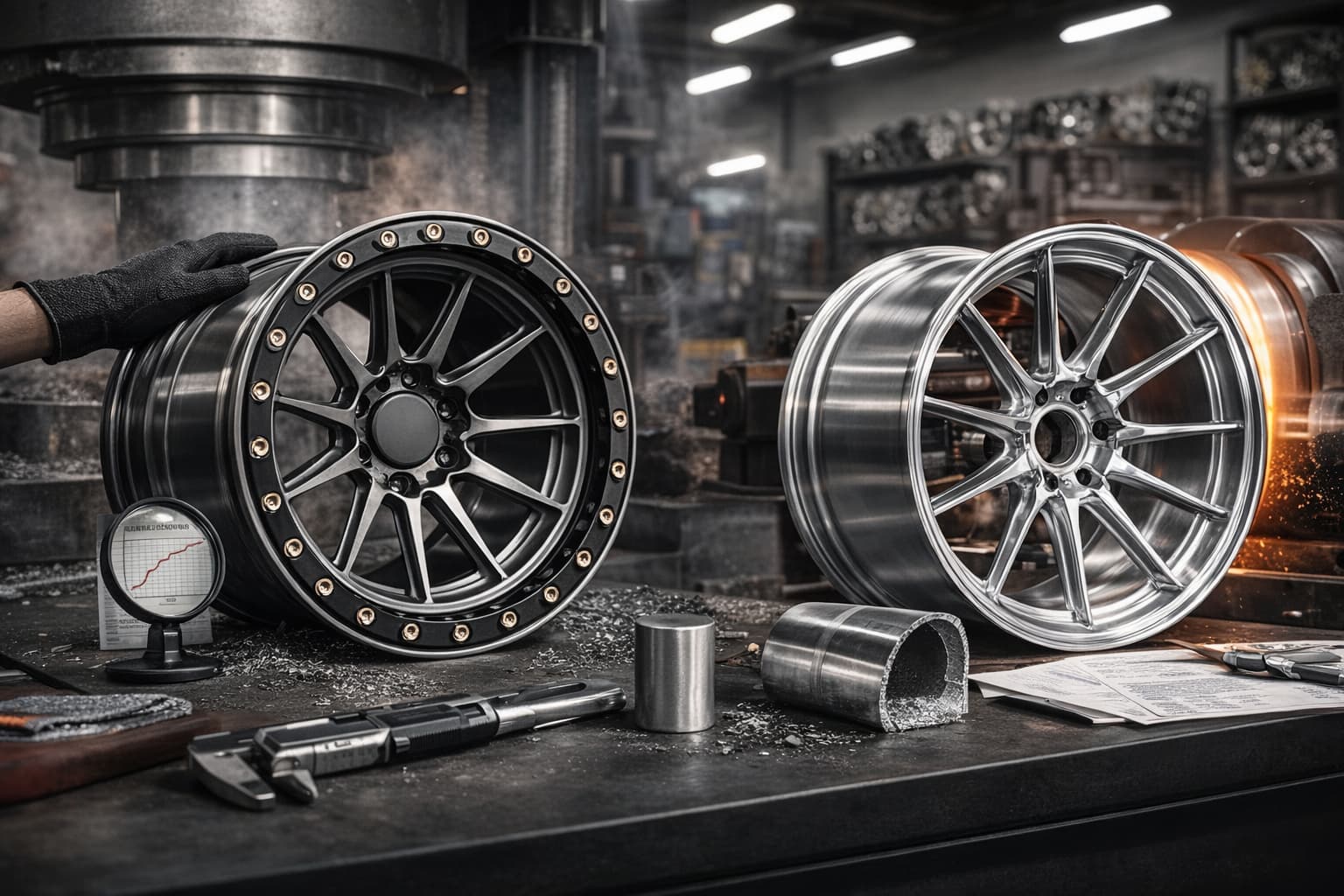 True Forged Rims How to Identify True Forged vs Flow Formed Wheels - FLEXIFORGED