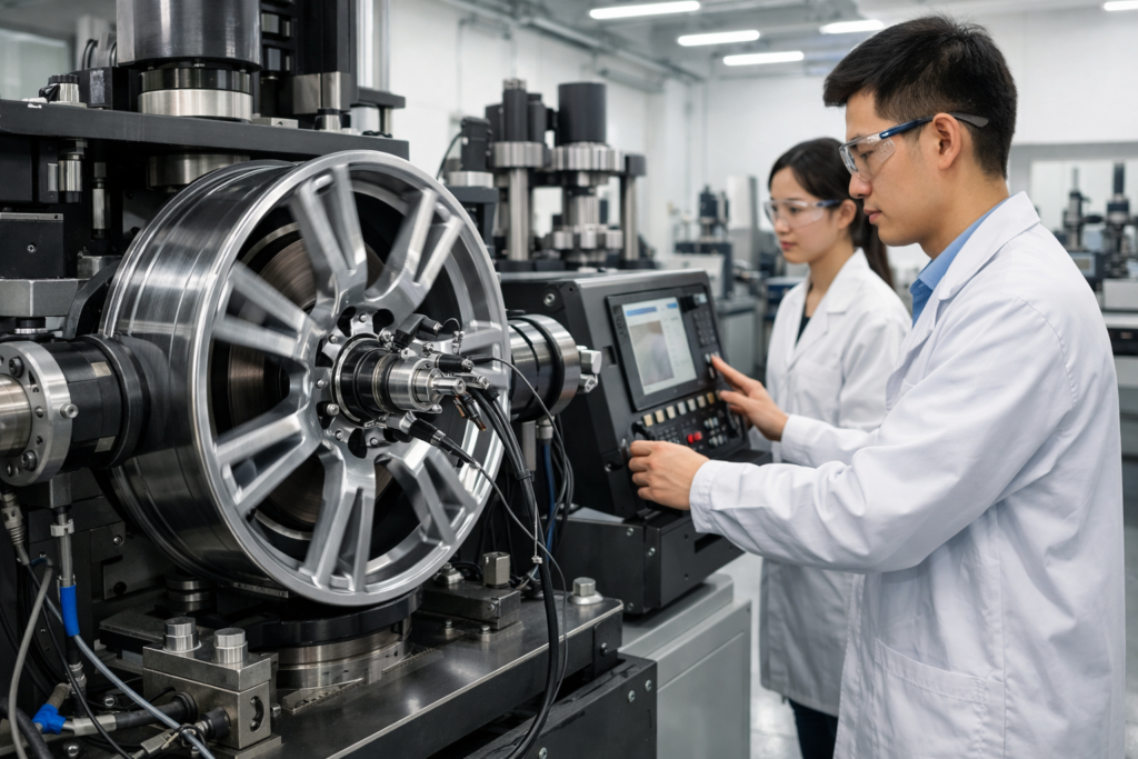 Qualitätsprüfung von Schmiederädern für TÜV- und ECE-Konformität