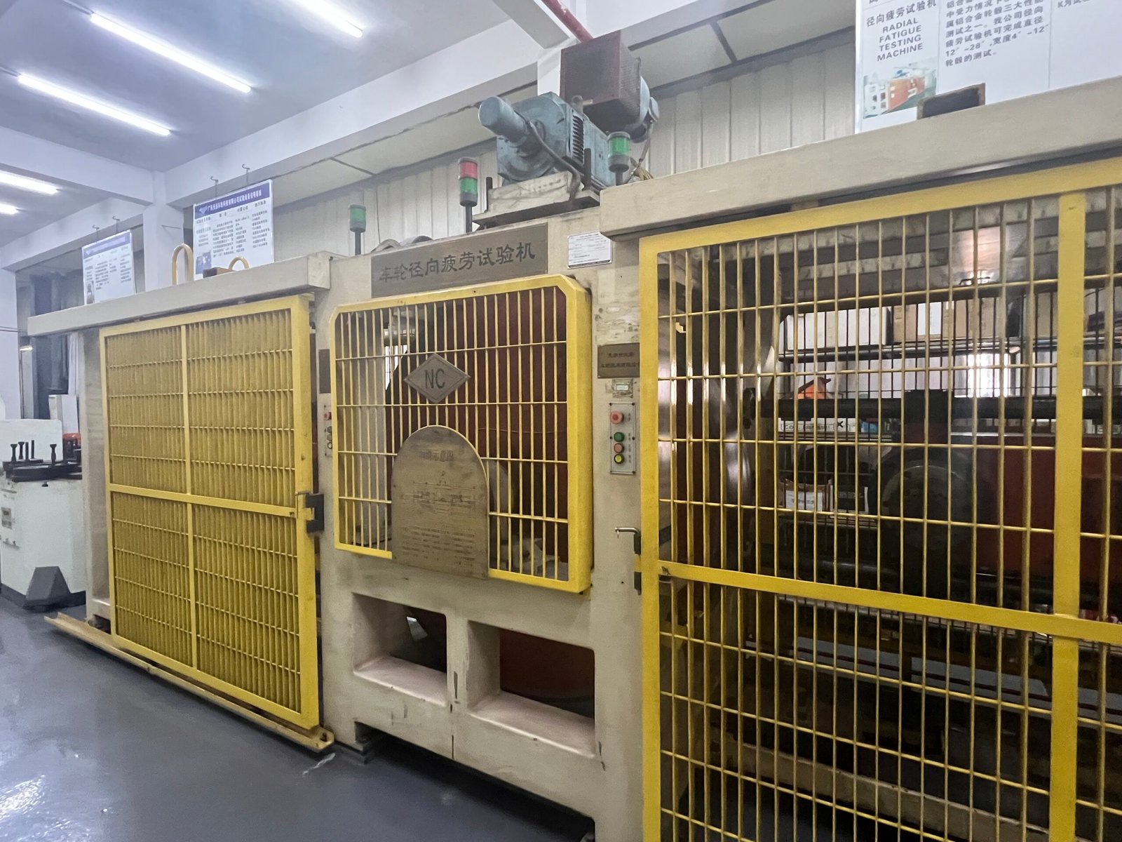 Forged wheel quality control inspection at FLEXIFORGED with measurement equipment in Chongqing