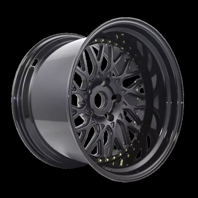 Gunmetal forged wheel combining a concave face with a deep dish lip by FLEXIFORGED
