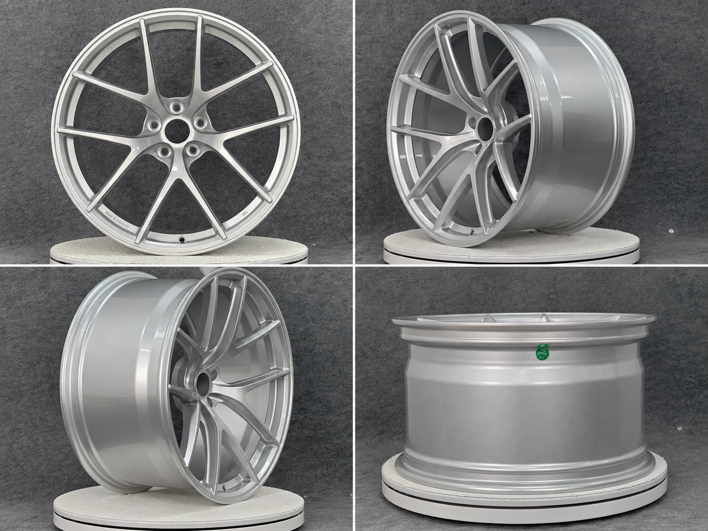 Stack of FLEXIFORGED 6061-T6 forged monoblock wheels ready for wholesale export from Chongqing, China