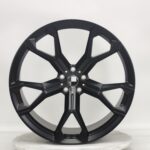 22x9.5 Matte Black forged wheel front view