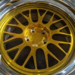 18x8.5 3PC forged wheel three quarter view