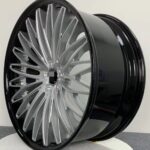 22x9 2-piece forged wheel three quarter view